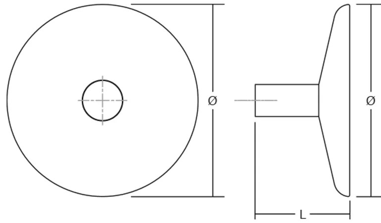 Fogas  Viefe ZOOT  gomb,  60mm, fa-alumínium, csiszolt sötét sárgaréz + tölgy EI