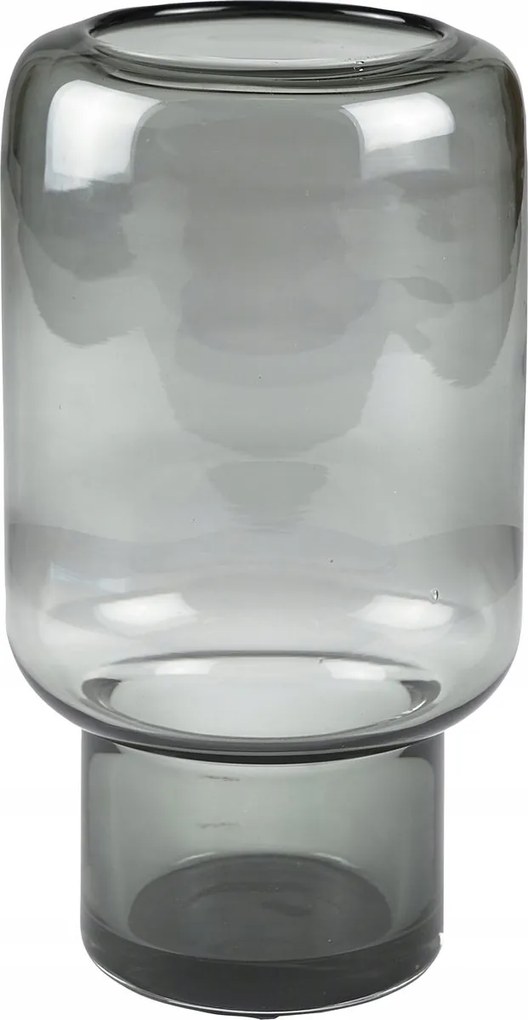 Villa Collection Hoej Üveg Virágváza 26 cm Szürke