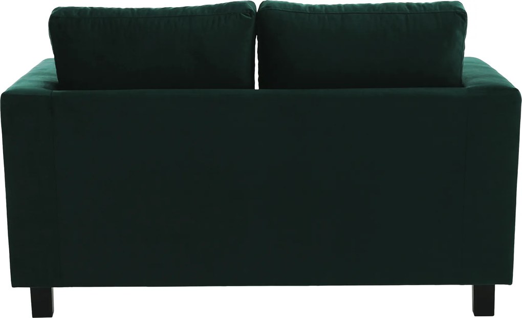 Teljesen kárpitozott heverő, smaragd szövet, LUANA