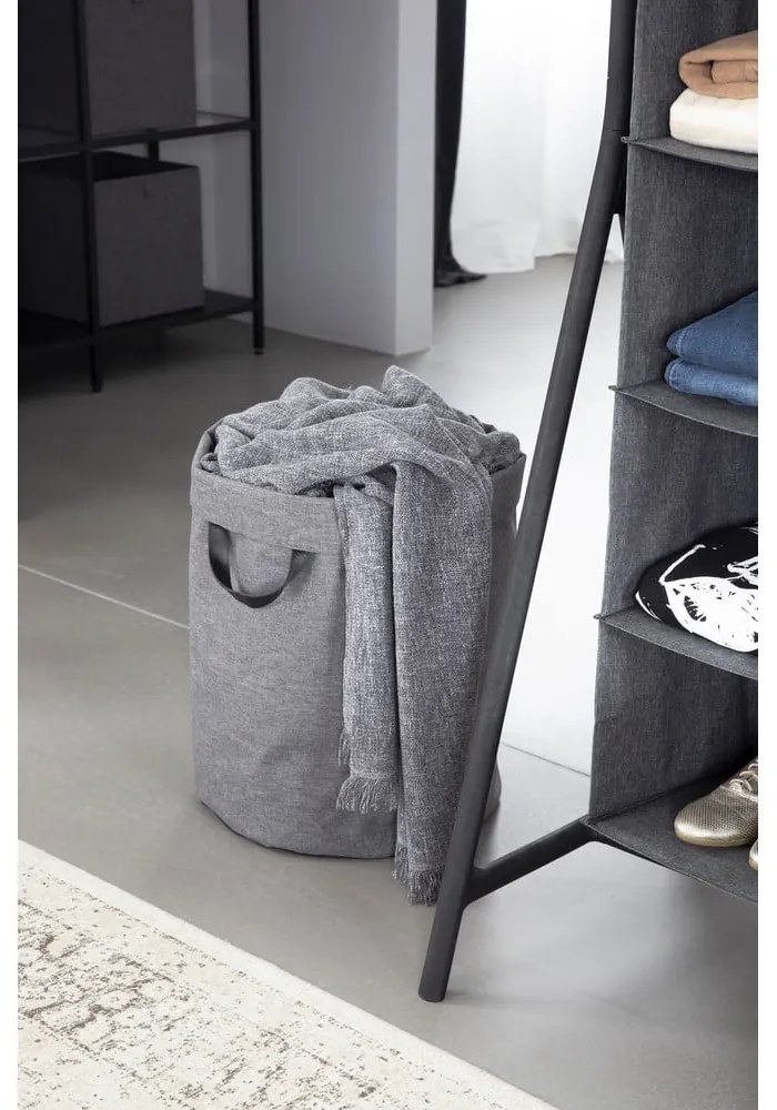 Bin szürke szennyeskosár, 69 l - Bigso Box of Sweden