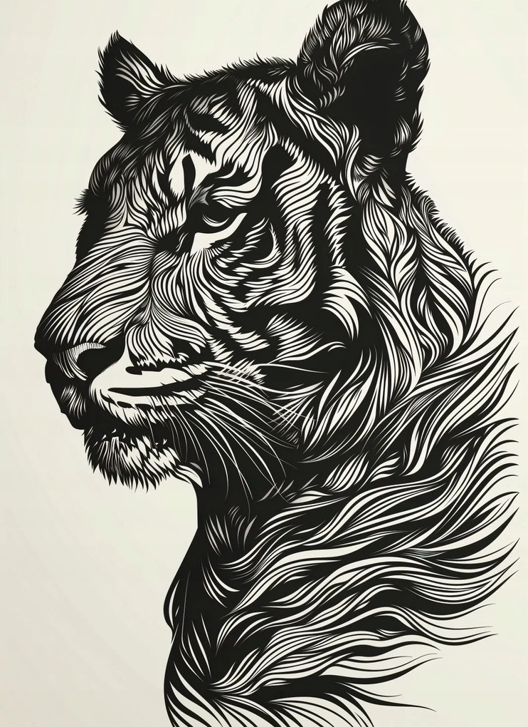 Poszter 40x55cm Tigris fütyülés