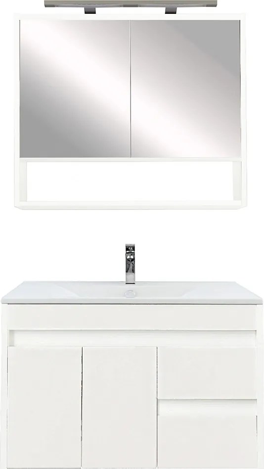 Luna 80 komplett fürdőszobabútor fehér