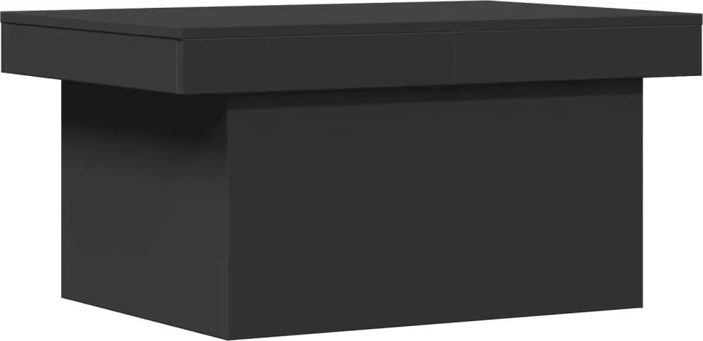 vidaXL fekete szerelt fa dohányzóasztal 100 x 55 x 40 cm