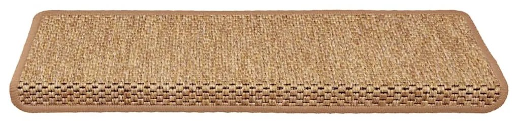 15 db szizál hatású öntapadó lépcsőszőnyeg 65x21x4 cm