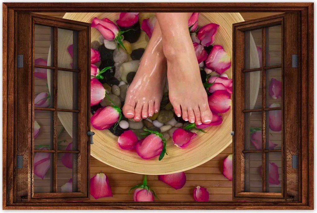 Poszterek 120x80 Otthoni Spa Láblécek