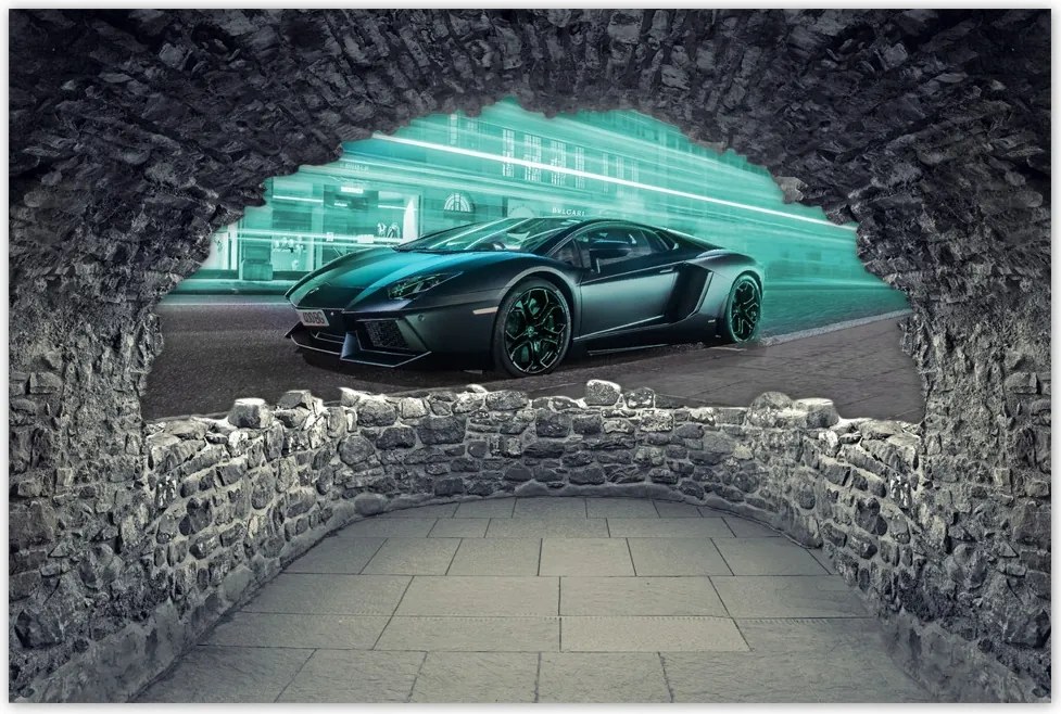 Poszterek 90x60 Szuper autó Türkiz