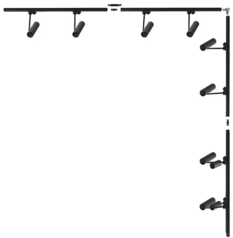 Zuma Line 3586 - Sínrendszeres spotlámpa LISA 8xGU10/35W/230V fekete