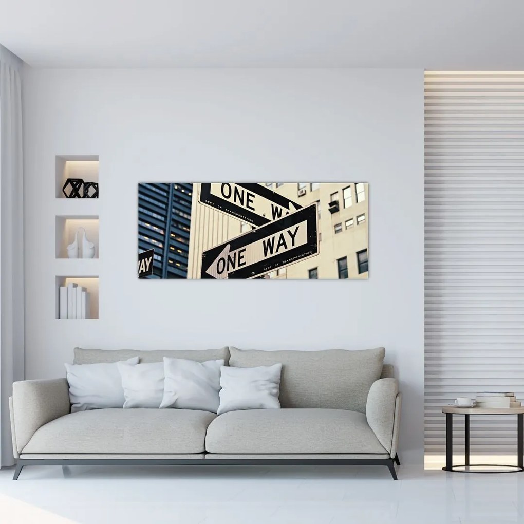 Kép - New York ONE WAY (120x50 cm)