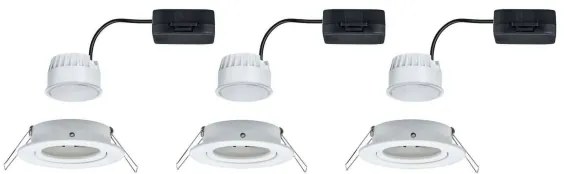 Paulmann 93449 - KÉSZLET 3xLED/6,5W IP23 Fürdőszobai beépíthető lámpa NOVA 230V