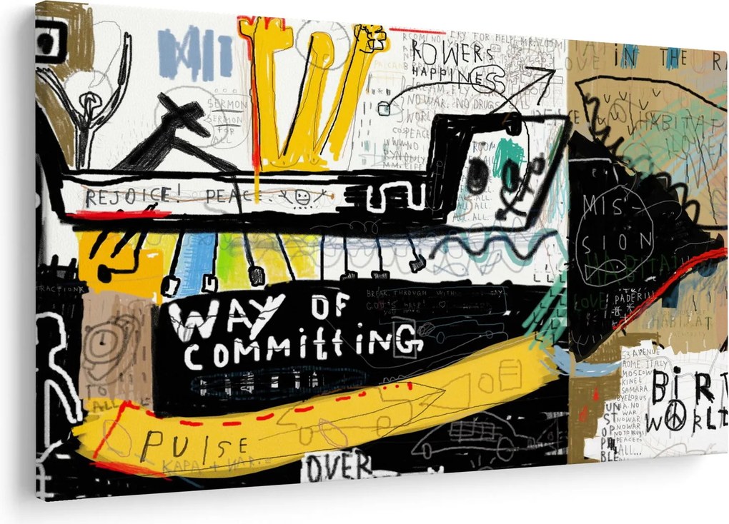 Festmény - Graffiti (90x60 cm)