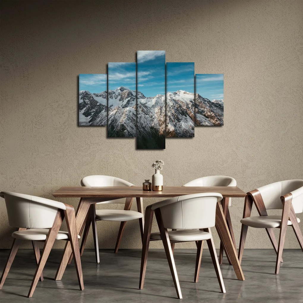 Havas csúcsok képe, Fiordland (150x105 cm)