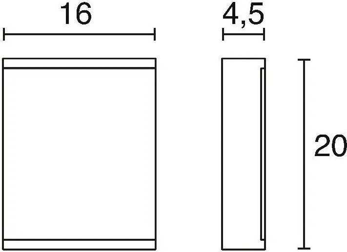 NOVOLUX 535A-L0106A-01 CELLA Modern Kültéri Mennyezeti Lámpa Fehér, Fekete LED IP54