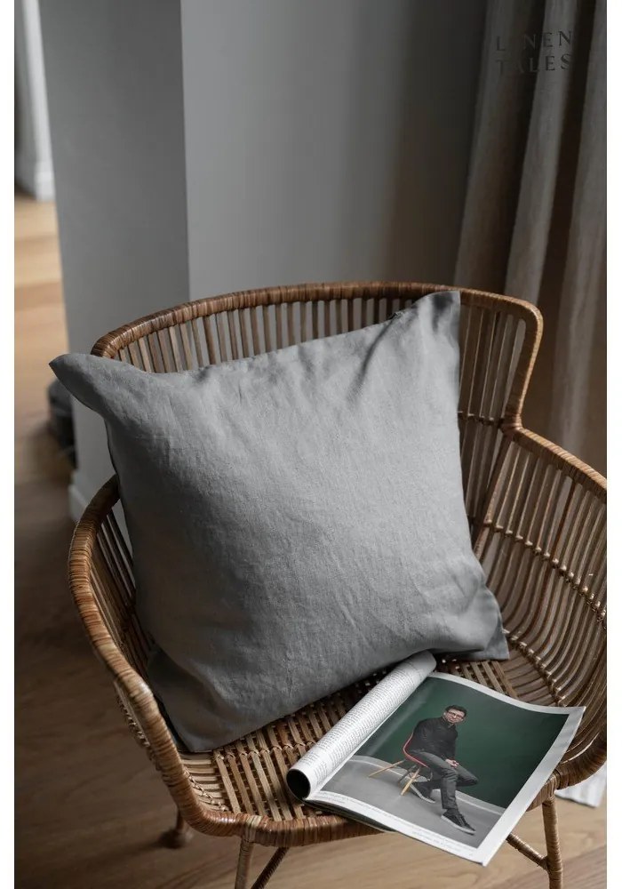 Len párnahuzat 50x50 cm Khaki – Linen Tales