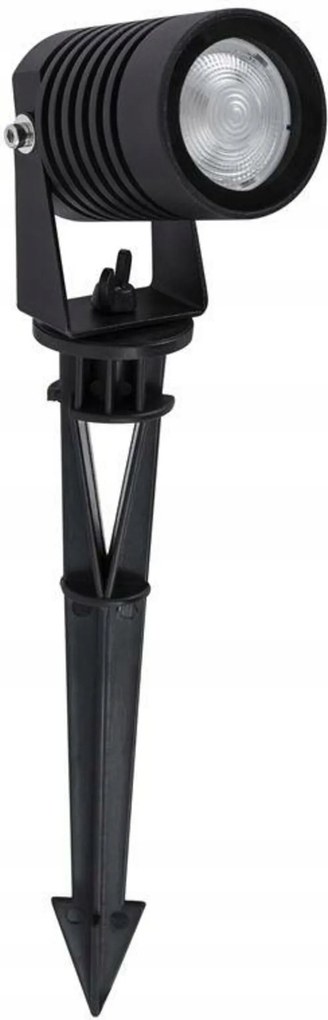 Nova Luce kültéri lámpa tüskével, Stake fekete alumínium és üveg Led 5W 3000K