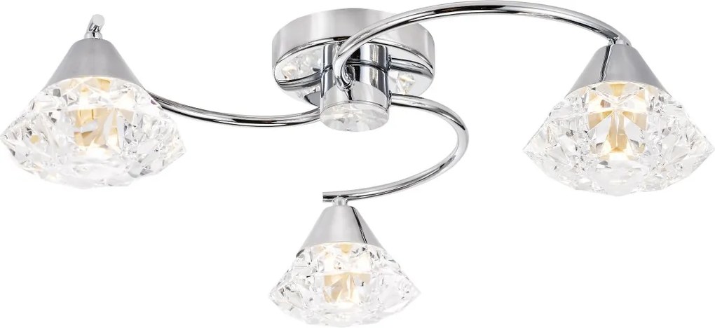 Dar Lighting glamour modern mennyezeti lámpa dilys csiszolt króm dardil5350
