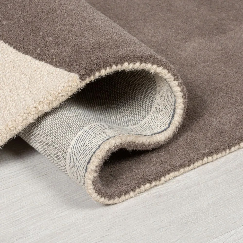 Okkersárga gyapjú szőnyeg 170x120 cm Glow - Flair Rugs