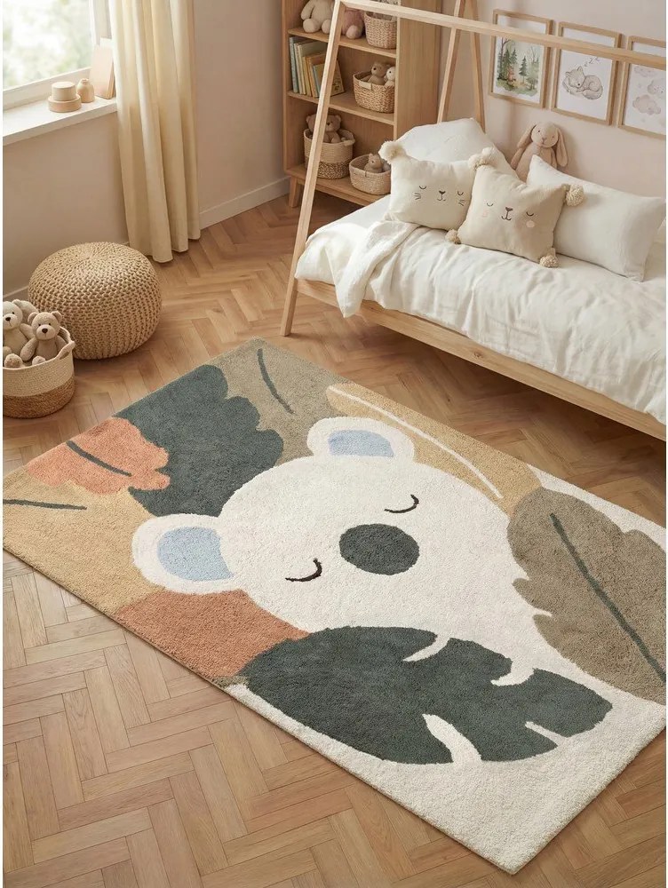 Krémszínű mosható-kézi szövésű pamut gyerek szőnyeg 140x200 cm Snuggle Rio – Hanse Home