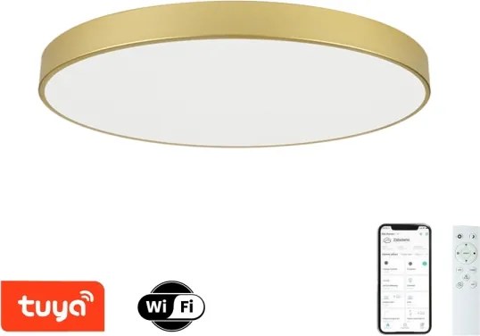 Brilagi -LED Dimmelhető lámpatest POOL SMART LED/128W/230V 100 cm aranyszínű Wi-Fi Tuya+távirányító