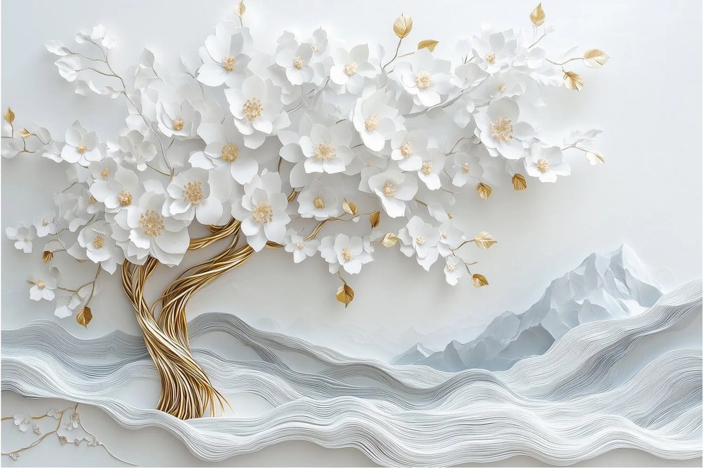Kép – 3D elegáns életfa (90x60 cm)