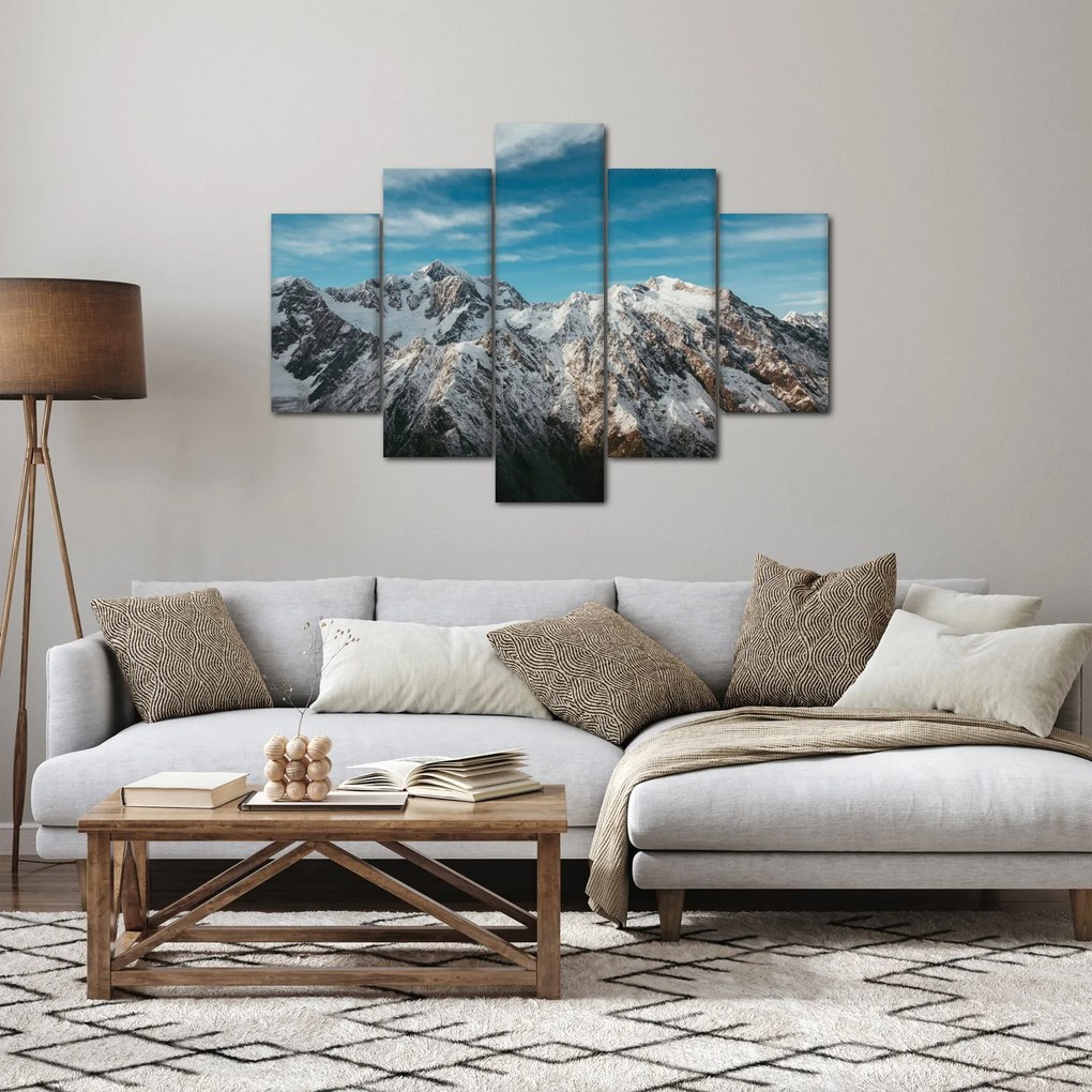 Havas csúcsok képe, Fiordland (150x105 cm)