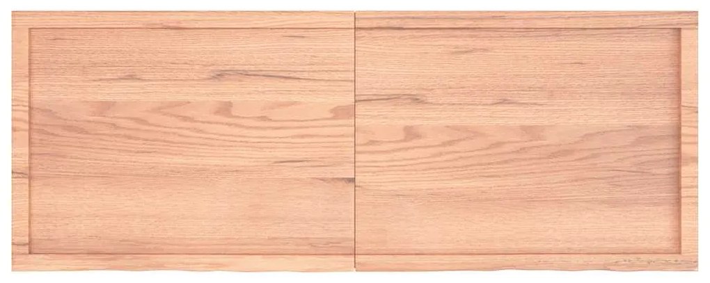 világosbarna kezelt tömör fa fürdőszobai pult 160x60x(2-4) cm