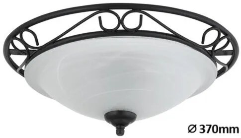 Rábalux ATHEN 3722 Plafonlámpa 2x60W/E27 IP20