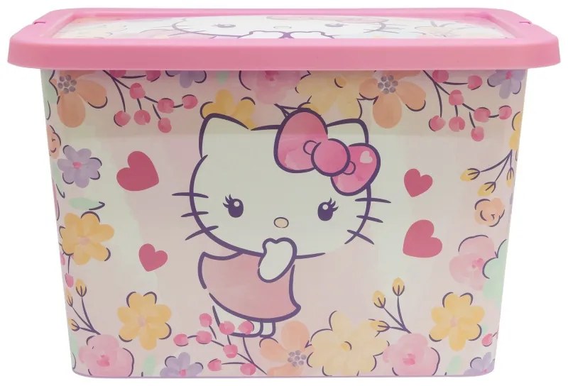 Hello Kitty Pastel műanyag tároló doboz 7 L