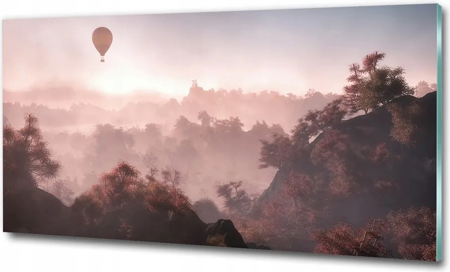 Fotó üvegkép Legelő az Alpokban 100x70