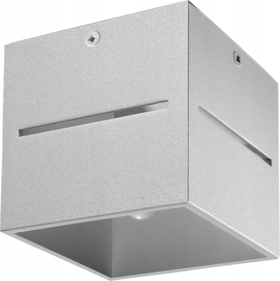 Mennyezeti spot lámpatest szürke szögletes 10 cm modern spot GU10 Sollux