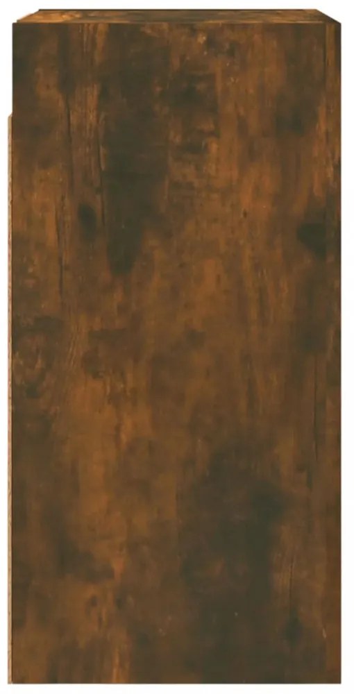 2 db füstös tölgy színű szerelt fa TV-szekrény 30,5x30x60 cm