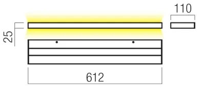 Redo 01-3554 - LED Fali lámpa SEED LED/30W/230V fehér