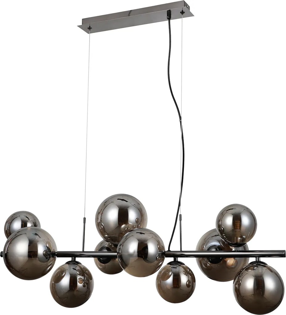 Italux modern függeszték canello króm fekete füstös itxpnd-406007-10abcr