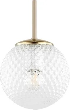 Brilagi - Kábeles csillár STELLA 1xE27/60W/230V Ø 15 cm bézs/arany