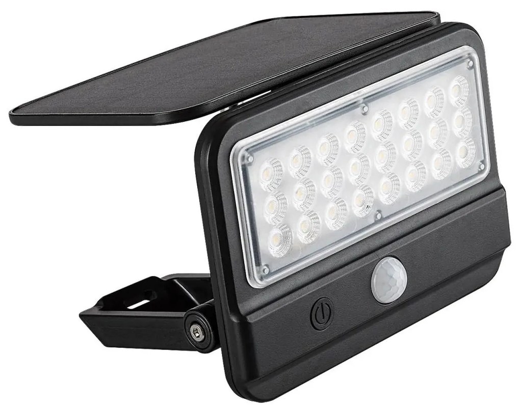 Rabalux Rabalux 77040 - LED Napelemes fali lámpa FLAXTON LED/7W/3,7V IP54 fekete RL77040