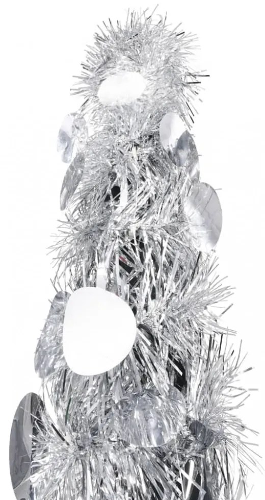 ezüstszínű pop-up PET műkarácsonyfa 180 cm