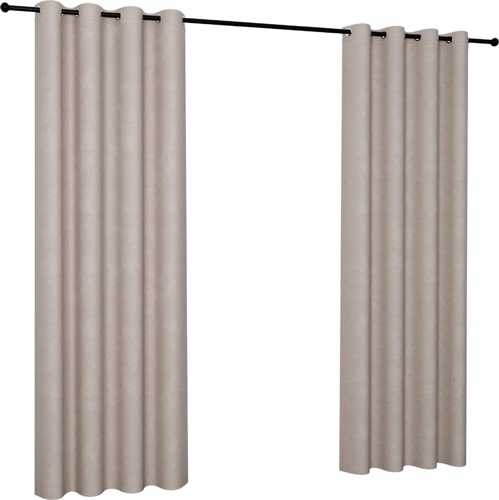 Vélúr függöny 140x240 cm, karikás, nappaliba, különböző színekben