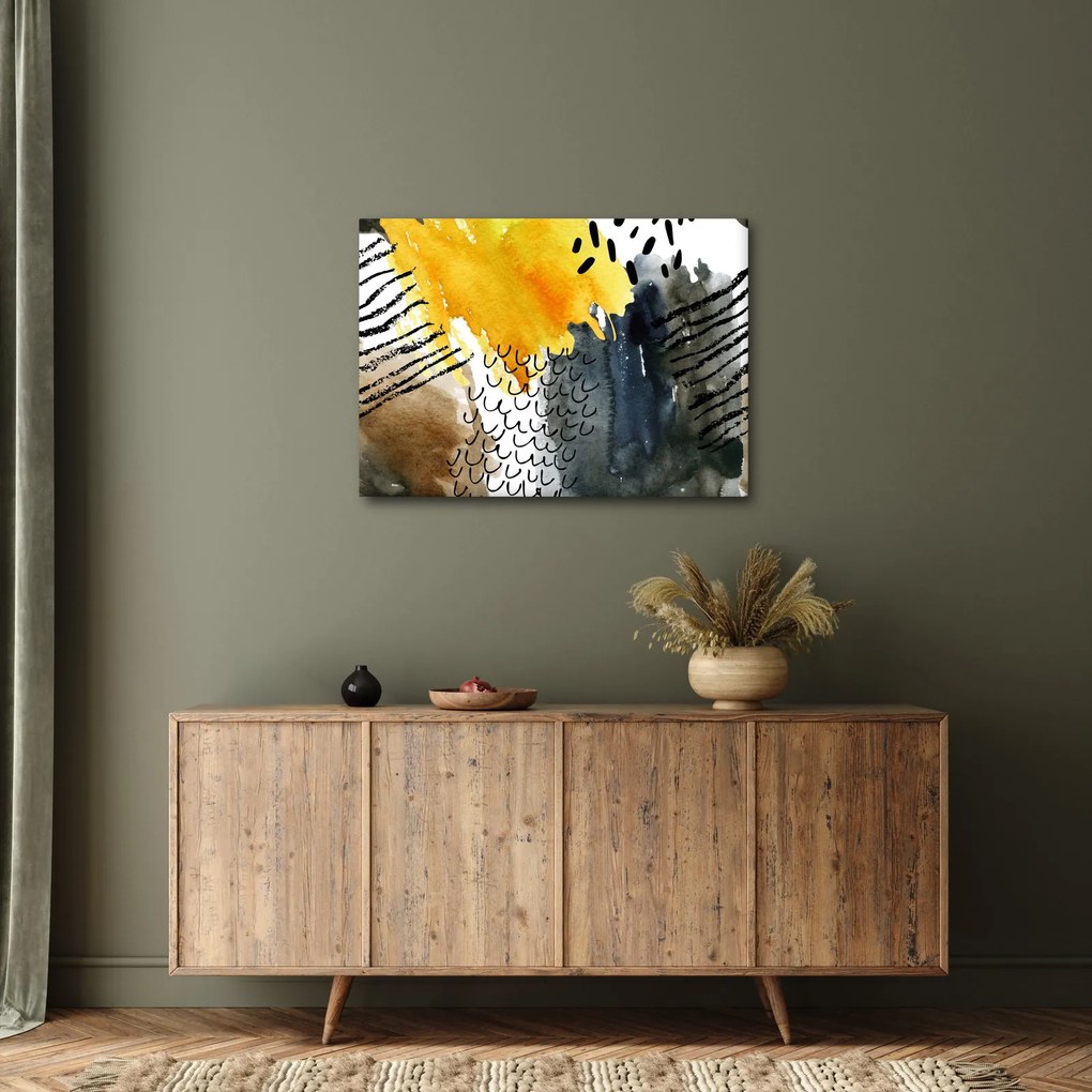 Kép - Absztrakt akvarell (70x50 cm)