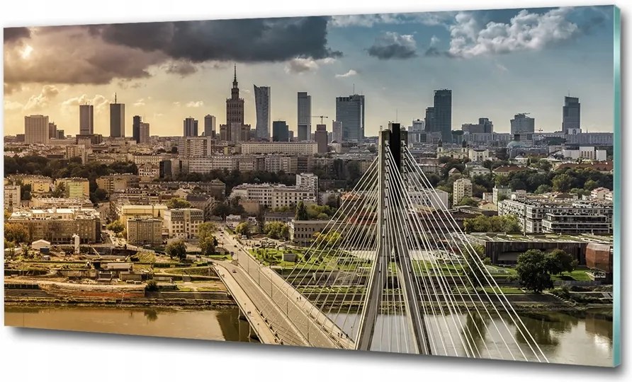 Fotó vászonkép edzett üveg Manhattan éjszaka 100x70