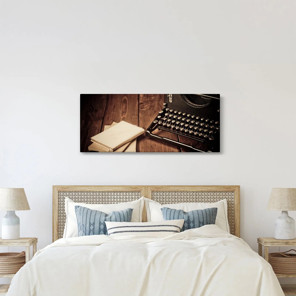 Egy írógép képe (120x50 cm)