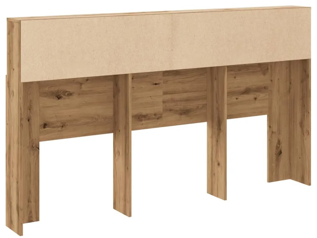 kézzel készített tölgyfa fejtámla szekrény 180 x 19 x 103,5 cm