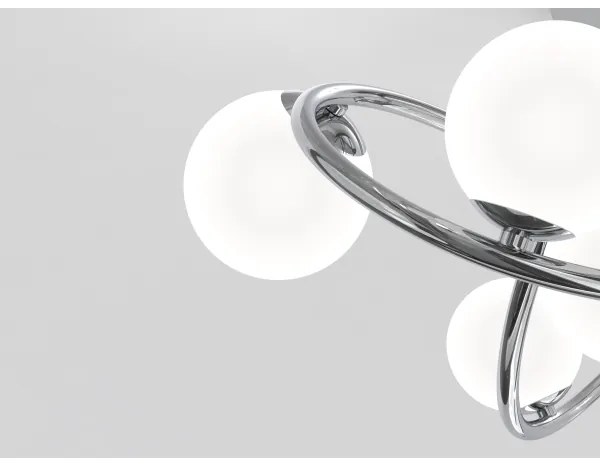 Wofi 9014-807 - LED Felületre szerelhető csillár  NANCY 8xG9/3,5W/230V fényezett króm