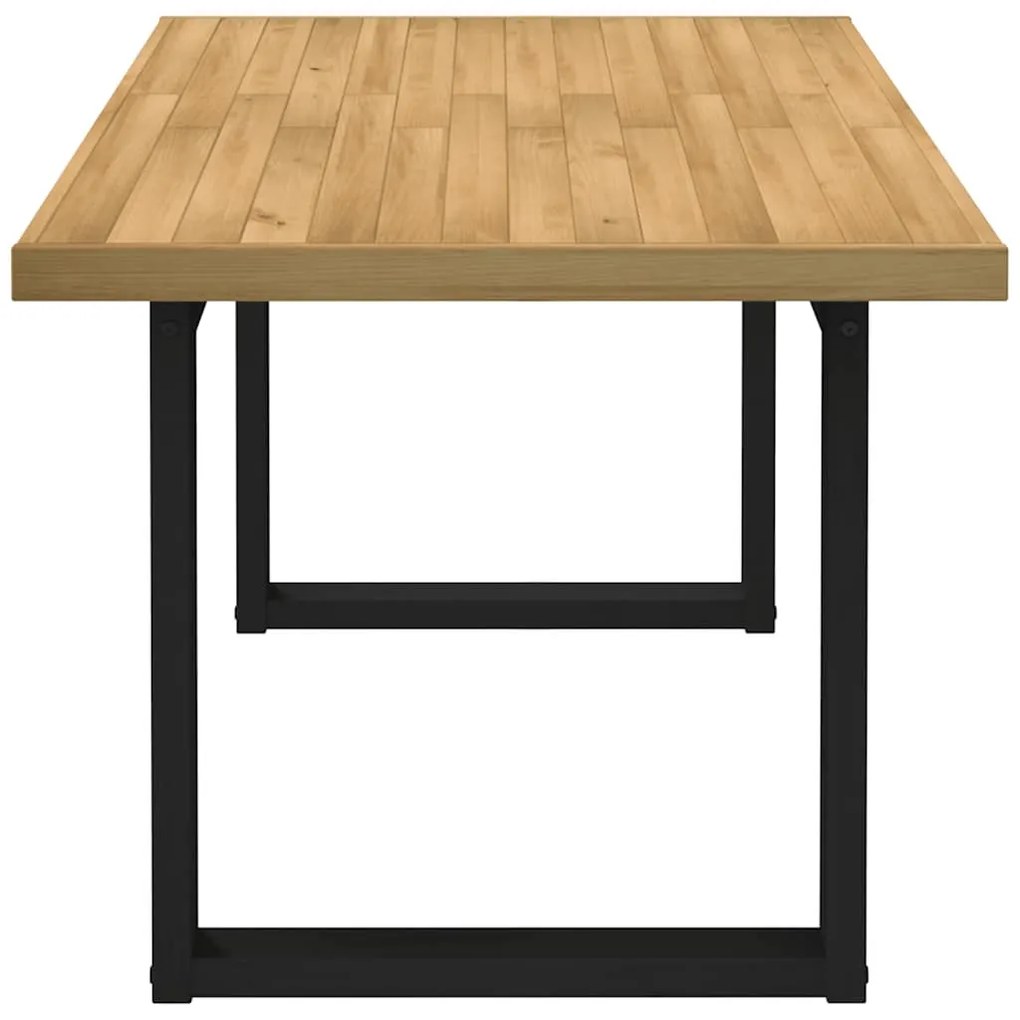 Étkezőasztal NOAIN U alakú lábak 160x90x75 cm tömör fa fenyőfa