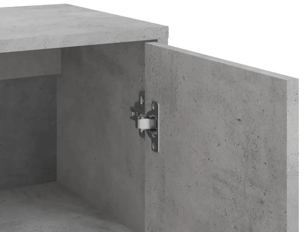 2 db betonszürke szerelt fa tálalószekrény 60 x 31 x 84 cm