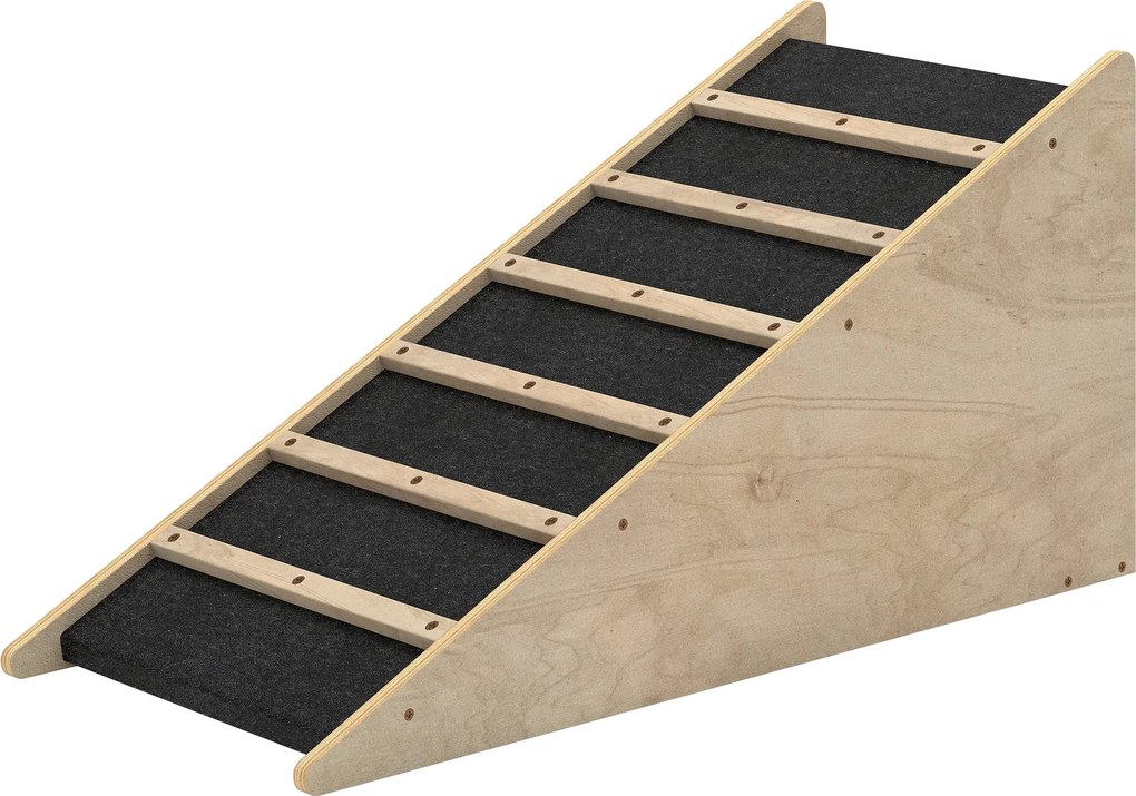 PawHut Kutyalépcső, Kutyakocsi Lépcső, Csúszásmentes Kutyabejáró Közepes Kutyák Számára 20 kg-ig, 90 x 40 x 45 cm | Aosom