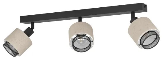 Eglo 43658 - Fali lámpa ROSLEY 3xE14/40W/230V fekete/bézs