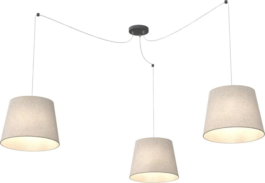 Emibig modern függeszték ascot bézs fekete emi1423/3