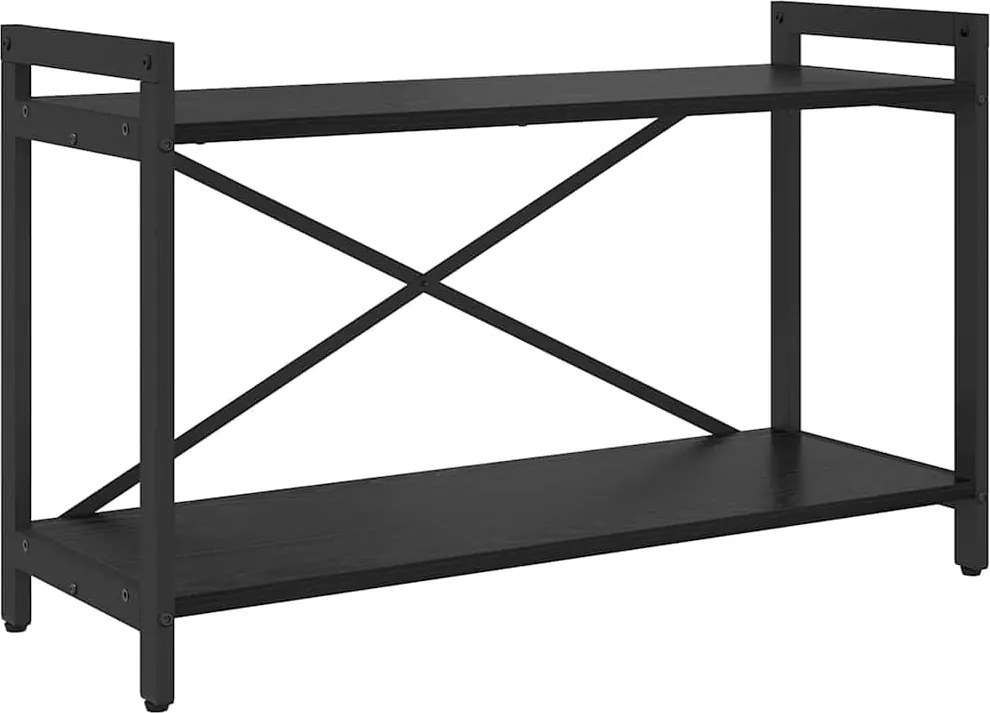 vidaXL Könyvespolc Fekete tölgy 40 x 30 x 85 cm Faanyag