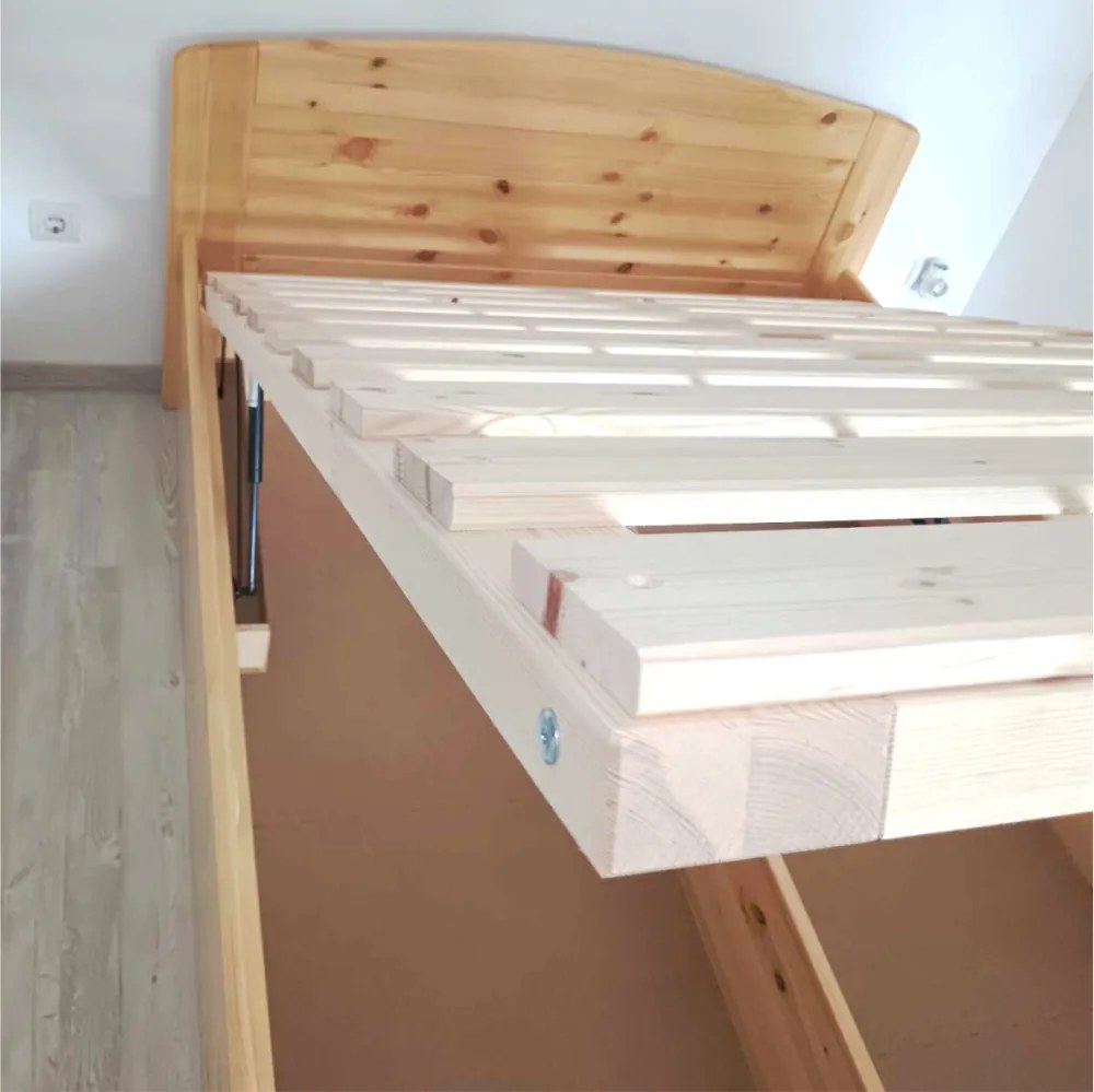 Herkules fenyő ágyneműtartós ágy 90x200