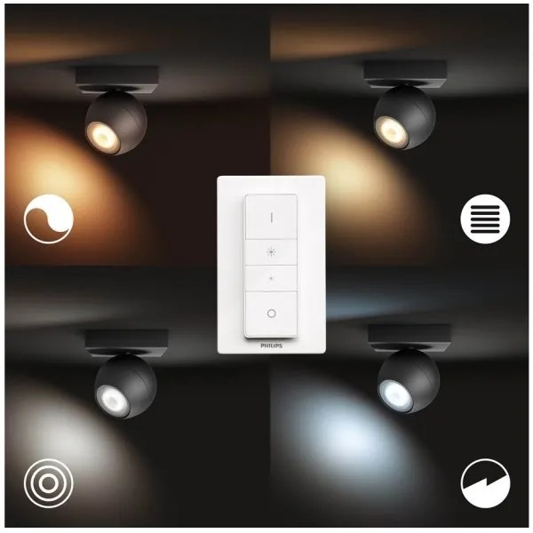 Philips 50471/30/P6 - Hue BUCKRAM LED állítható spot 1xGU10/5W/230V