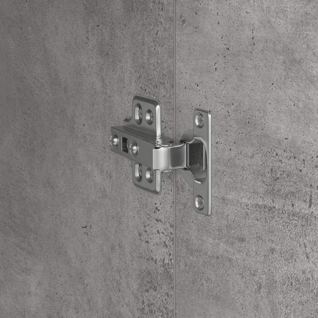 Büfé Szekrény Beton szürke MDF beton hatású laminátummal Szabványos